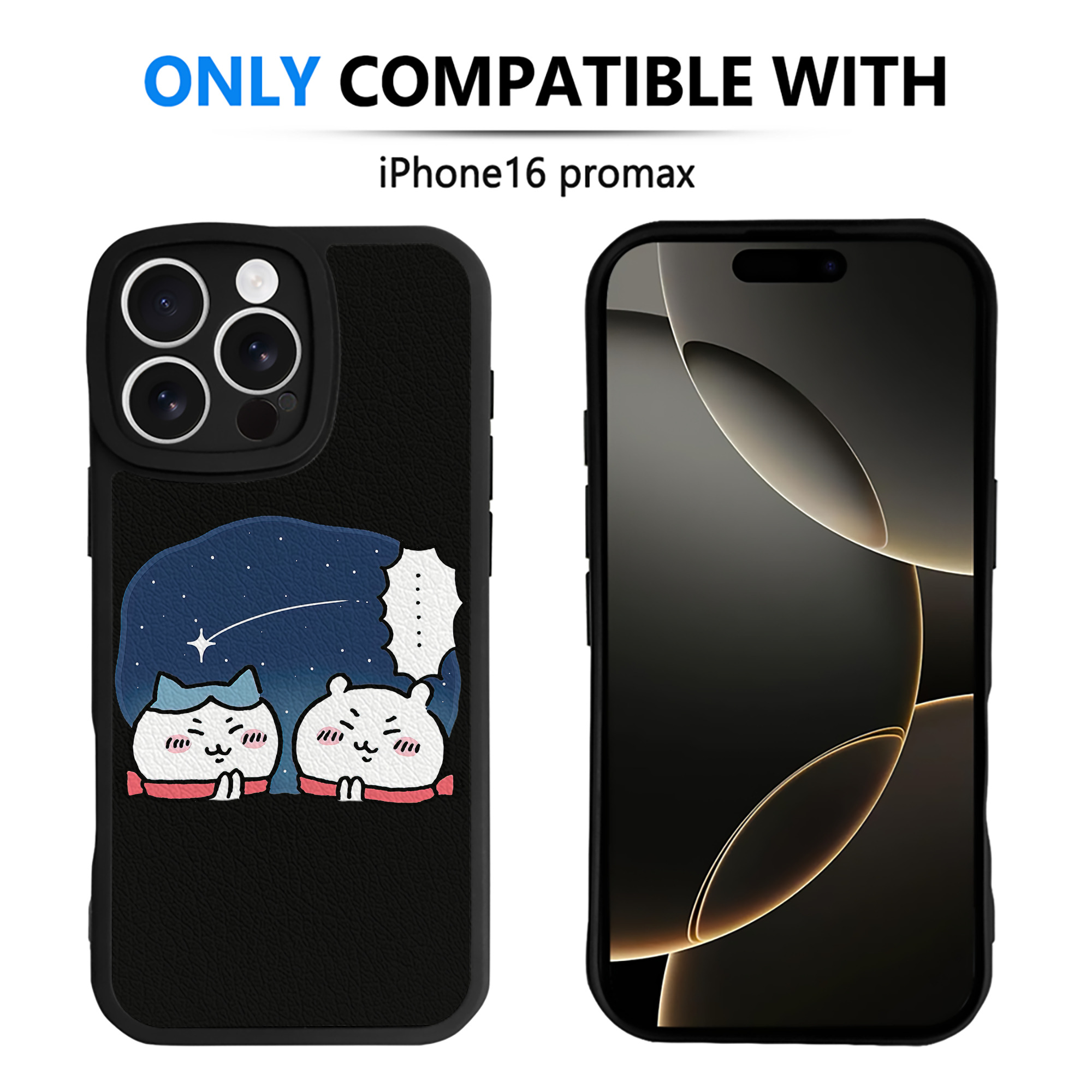 （画像用） ちいかわ ハチワレ Chii-kawa hachiware 【iPhone 16シリーズ対応】シリコンスマホケース（レザー調） 材質：シリコン